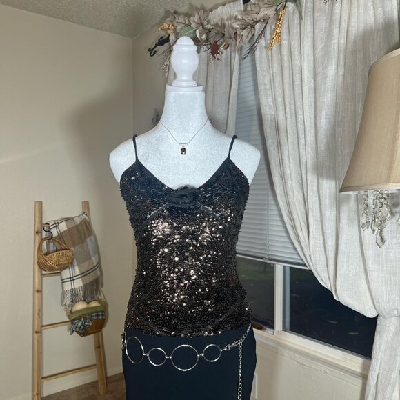 American Vintage Tops - 90s Sequin Club Top